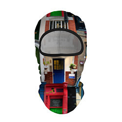 Балаклава London doors цифровой коллаж, цвет: 3D-черный