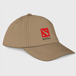 Бейсболка Dota 2: Logo, цвет: миндальный