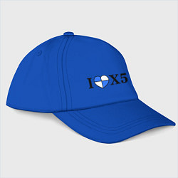Бейсболка I love x5, цвет: синий
