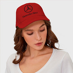 Бейсболка Logo Mercedes-Benz, цвет: красный — фото 2