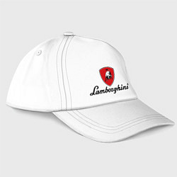 Бейсболка Logo lamborghini, цвет: белый