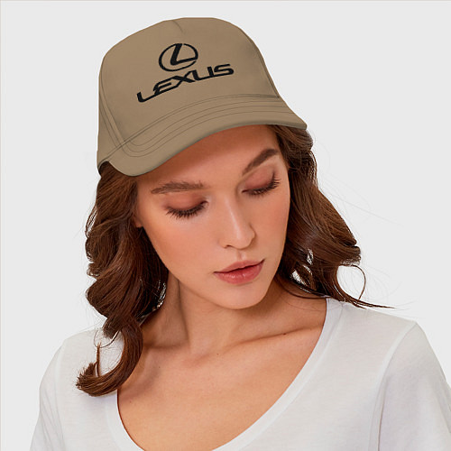 Бейсболка Lexus logo / Миндальный – фото 4