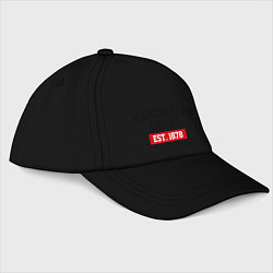 Бейсболка FC Manchester United Est. 1878, цвет: черный
