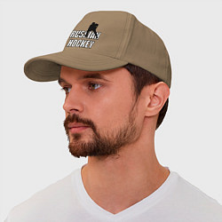 Бейсболка Russian hockey, цвет: миндальный — фото 2