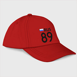 Бейсболка RUS 89, цвет: красный