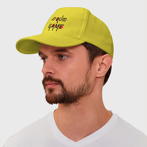 Бейсболка Blood Squid Game / Желтый – фото 2
