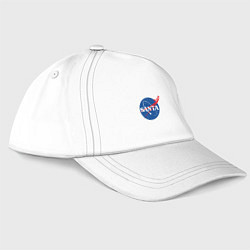 Бейсболка S A N T A NASA, цвет: белый