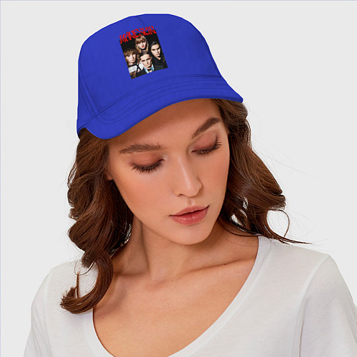 Бейсболка MANESKIN POSTER СОСТАВ / Синий – фото 4