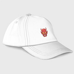Бейсболка Devil Red, цвет: белый