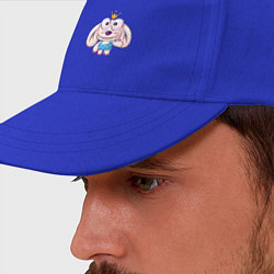 Бейсболка Ушастик с короной, цвет: синий — фото 2