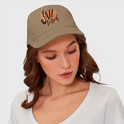 Бейсболка Джазовый Фестиваль, цвет: миндальный — фото 2