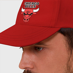 Бейсболка Chicago Bulls, цвет: красный — фото 2