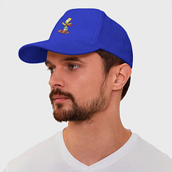 Бейсболка Барт Симпсон - крутой скейтер, цвет: синий