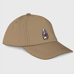 Бейсболка Мона Лиза скелет, цвет: миндальный