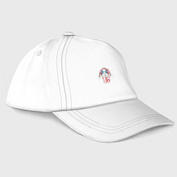 Бейсболка Кролик в зимних наушниках, цвет: белый