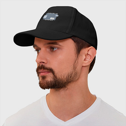 Бейсболка Скрытый смысл - светлая / Черный – фото 2