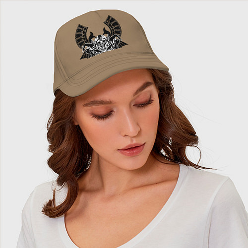 Бейсболка Глаза самурая / Миндальный – фото 4