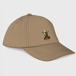 Бейсболка Пикачу рокер с гитарой, цвет: миндальный
