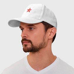 Бейсболка USSR star, цвет: белый