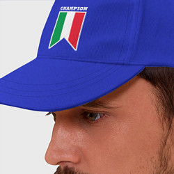 Бейсболка Италия чемпион, цвет: синий — фото 2