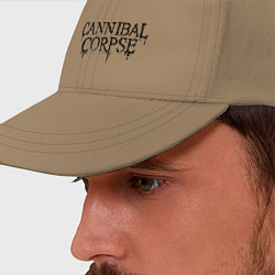 Бейсболка Cannibal Corpse лого, цвет: миндальный — фото 2
