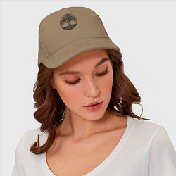 Бейсболка Иггдрасиль мифологическое дерево, цвет: миндальный — фото 2