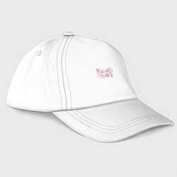 Бейсболка The Rolling Stones - logo, цвет: белый