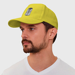 Бейсболка Кости в банке, цвет: желтый — фото 2