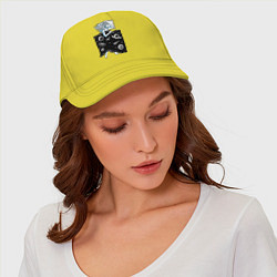 Бейсболка Космические сны, цвет: желтый — фото 2