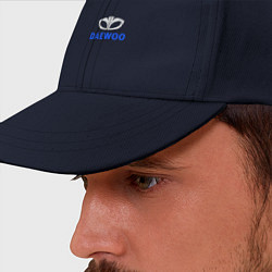 Бейсболка Daewoo sport auto logo, цвет: тёмно-синий — фото 2