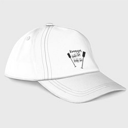 Бейсболка Команда гребцов, цвет: белый