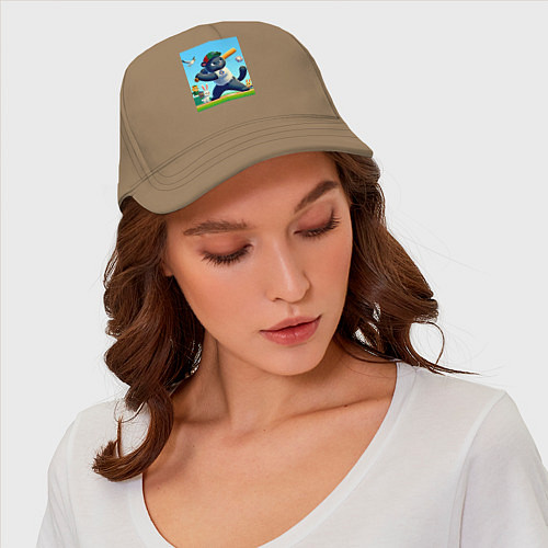 Бейсболка Cat - batter New York Mets baseball team / Миндальный – фото 4