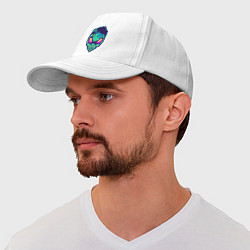 Бейсболка Лунный пришелец, цвет: белый — фото 2
