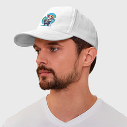 Бейсболка Самурай панда, цвет: белый — фото 2