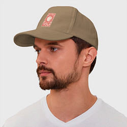 Бейсболка Ты нам нужен, цвет: миндальный — фото 2