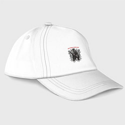 Бейсболка Сила предков в нашей крови - медведь Велес, цвет: белый