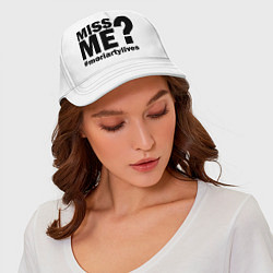 Бейсболка Miss me? Moriarty, цвет: белый — фото 2