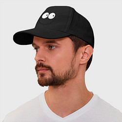 Бейсболка Скромность красит, цвет: черный — фото 2