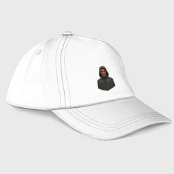 Бейсболка Ведущий в маске, цвет: белый