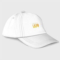 Бейсболка Скуф любитель пива, цвет: белый