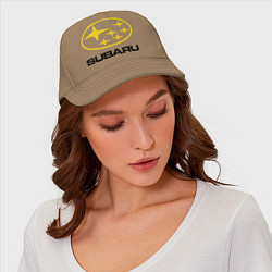 Бейсболка Subaru Logo, цвет: миндальный — фото 2