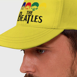 Бейсболка The Beatles Heads цвета желтый — фото 2