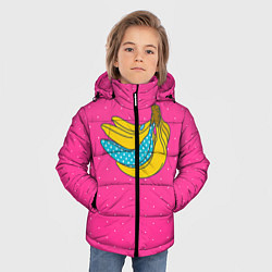 Куртка зимняя для мальчика Банан 2, цвет: 3D-черный — фото 2