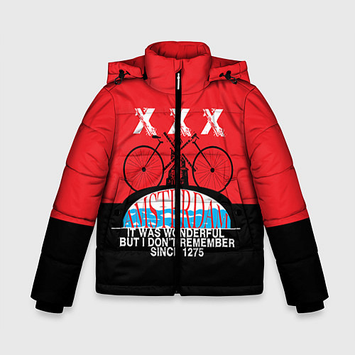Зимняя куртка для мальчика Amsterdam t-shirt / 3D-Черный – фото 1