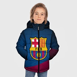 Куртка зимняя для мальчика FCB Barcelona, цвет: 3D-черный — фото 2