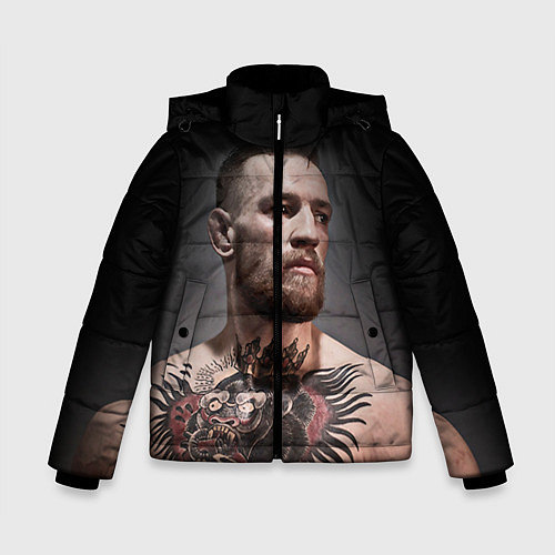 Зимняя куртка для мальчика Conor McGregor / 3D-Черный – фото 1