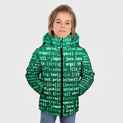 Куртка зимняя для мальчика Программирование 8, цвет: 3D-черный — фото 2
