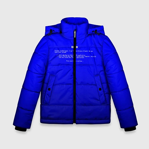 Зимняя куртка для мальчика BSOD / 3D-Черный – фото 1