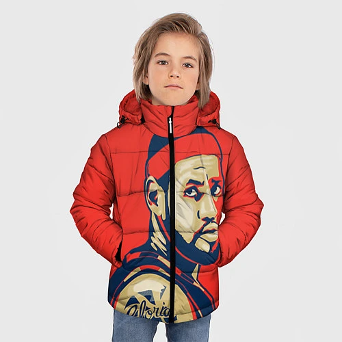 Зимняя куртка для мальчика LeBron James / 3D-Красный – фото 3