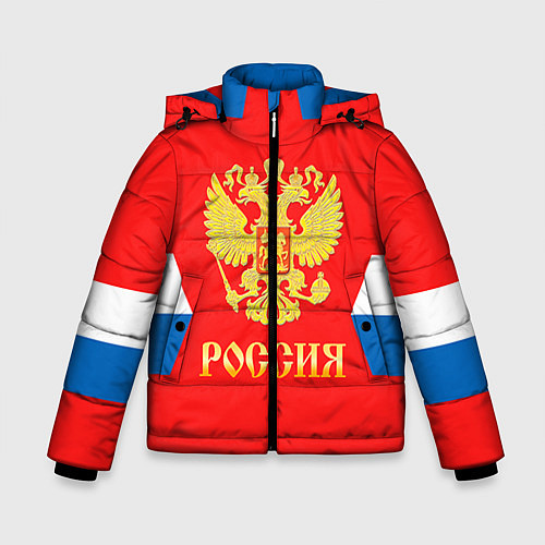 Зимняя куртка для мальчика Сборная РФ: #8 OVECHKIN / 3D-Черный – фото 1